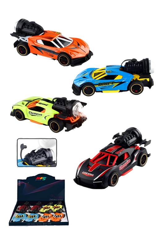 5” Vapor Light-Up Sports Car – Assorted Colors w/ Counter Display (8pc) MSVPRC