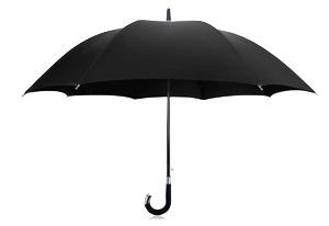 Classic Black Umbrella – Hook Handle MSRU