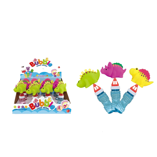 Dinosaur Bubble Blower – Assorted Styles w/ Counter Display (12pc) MSSB2