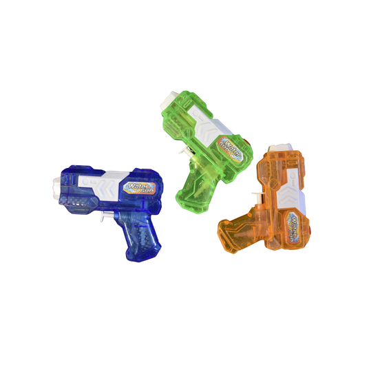 Manual Handheld Water Pistol Squirter – Assorted Colors (16-Piece Display) MSWP2