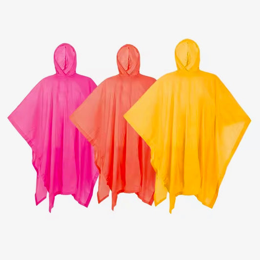 Adult Rain Poncho – Assorted Bright Colors MSPCHO