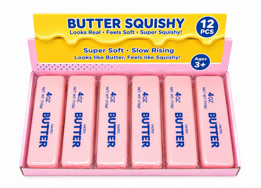 Butter Squishy Toy – Pink Edition (5.5”) MSUSBP
