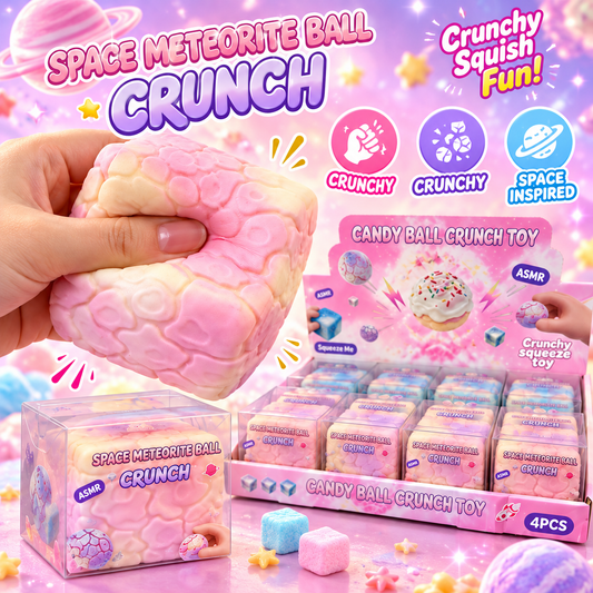 2" Candy Crunchy Squishy Toy – Space Meteorite Cube MSS52