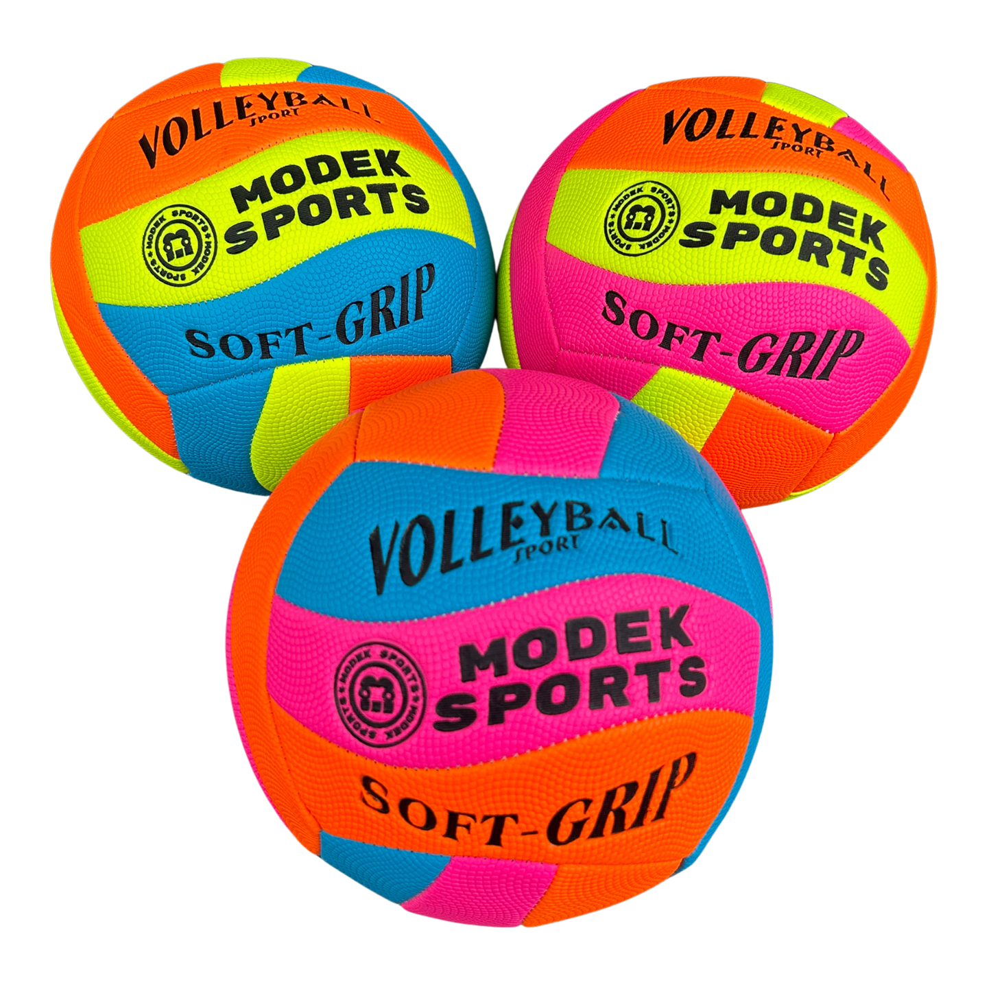 Soft-Grip Volleyball – Assorted Colors (Mixed Pack) MSVBWT