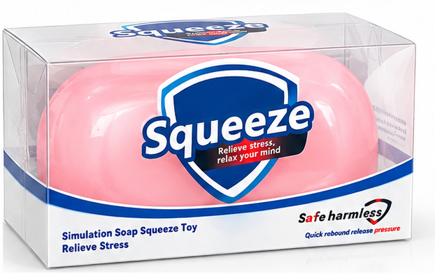 4" Vaseline-Filled Soap Bar Squishy – Assorted Colors MSS66