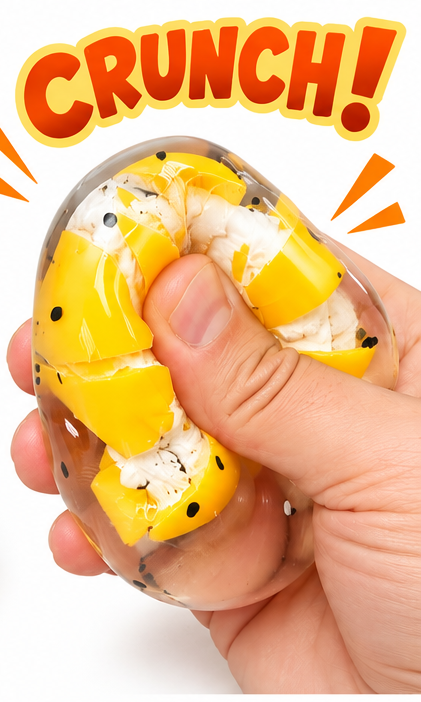 Egg Yolk Cracking Ball – Crunchy Squishy Stress Toy MSS63