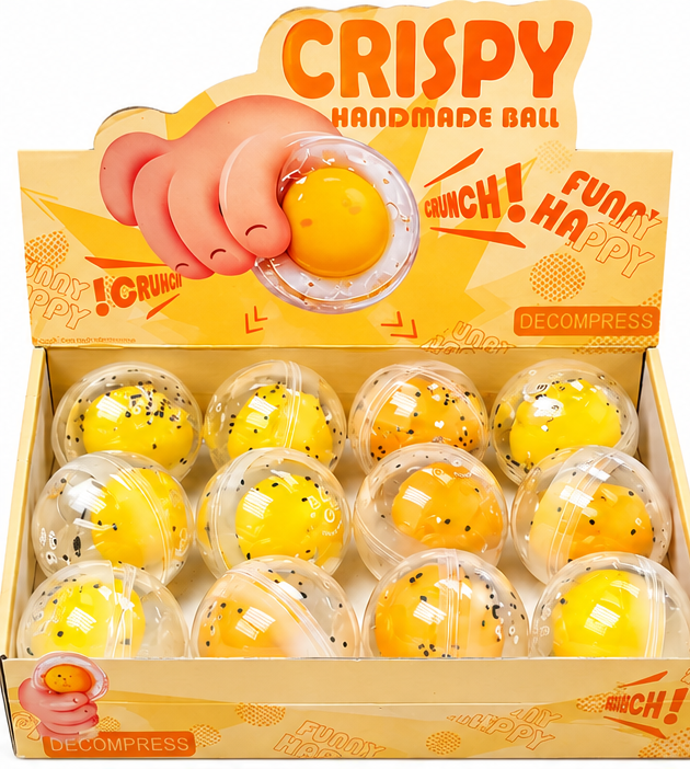 Egg Yolk Cracking Ball – Crunchy Squishy Stress Toy MSS63