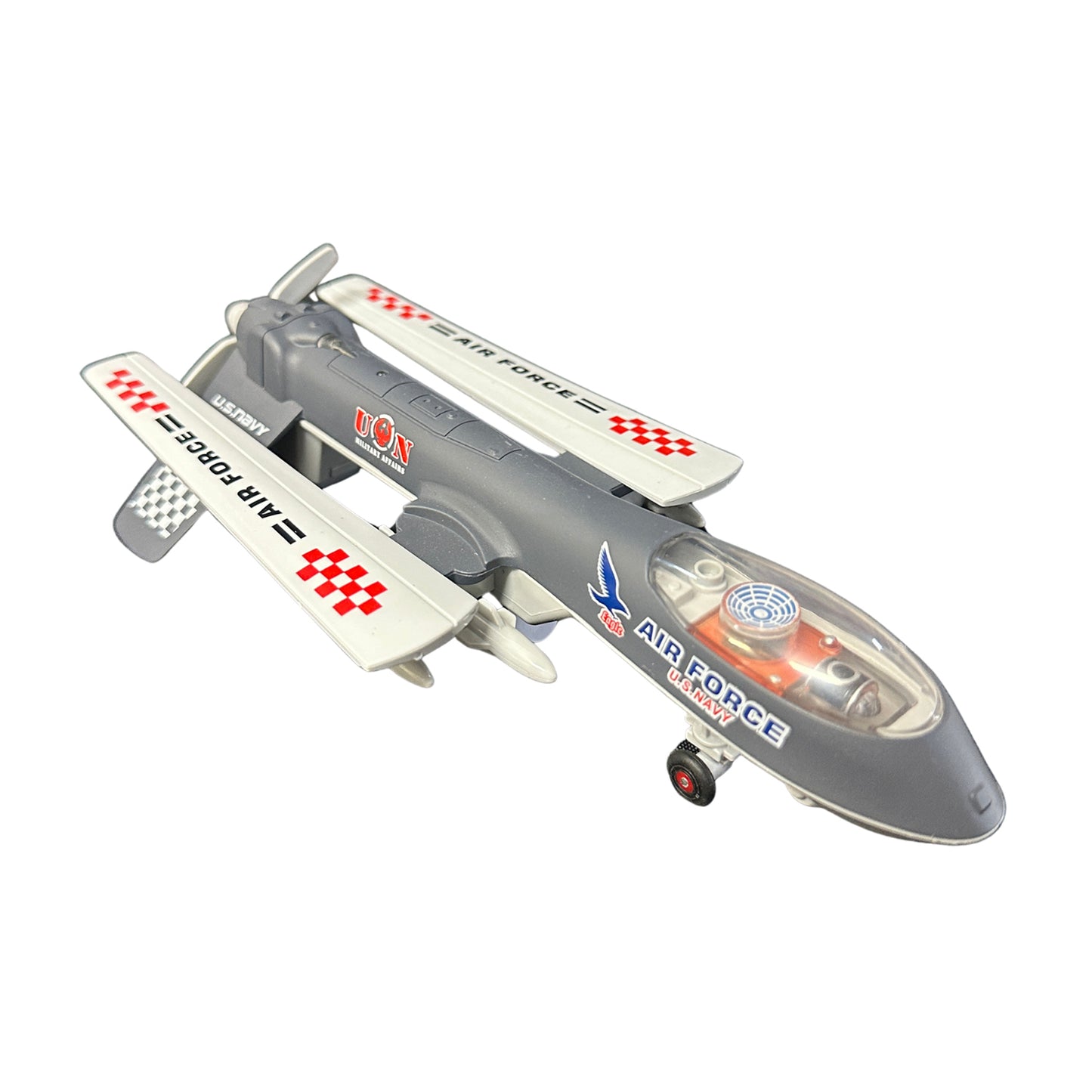 10" Air Force Drone Die-Cast Jet – Light & Sound (Assorted Display Pack) MSAFDRN