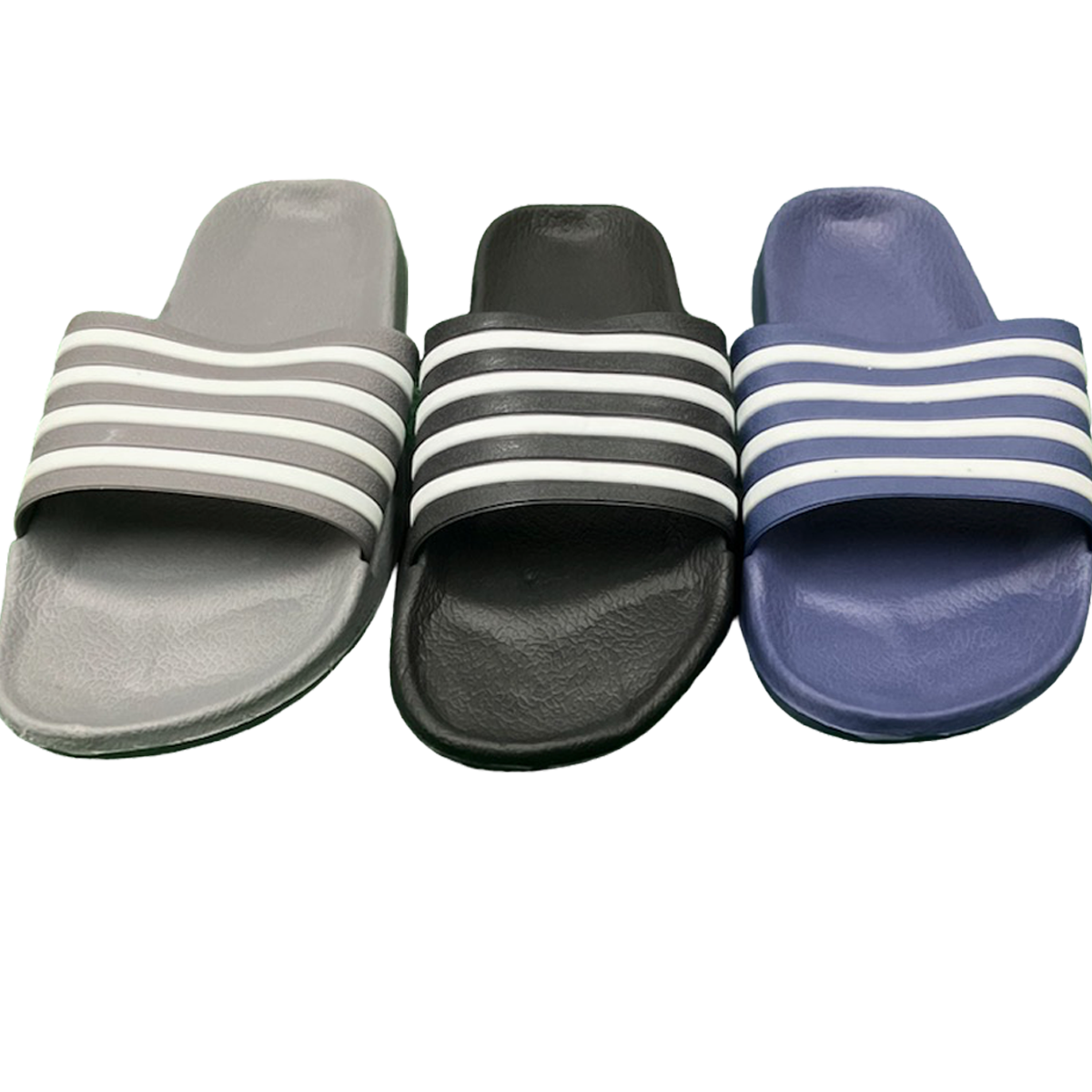 Adult Slide Sandals – Assorted 3 Colors (24 PC Box on Hangers) MN-03