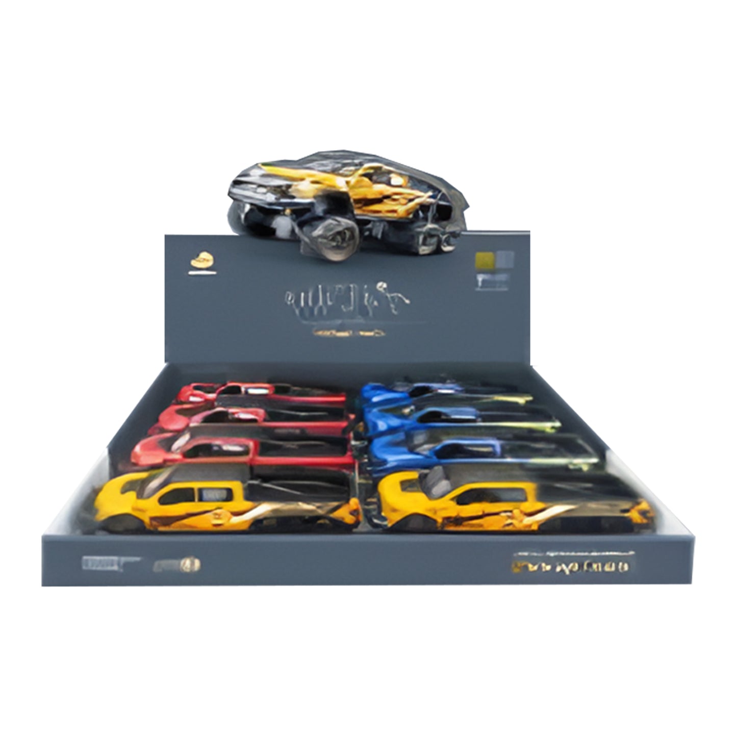 7.5" Friction 6 Wheel Monster Pickup Toy Truck – Assorted Colors MS6WMS
