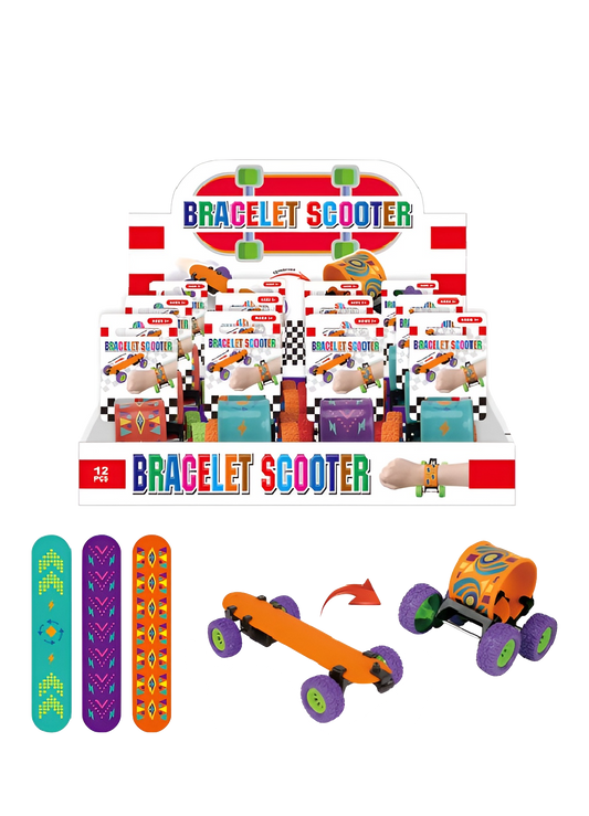 8" Snap Bracelet Scooter – 12 PC Display MSBCT8