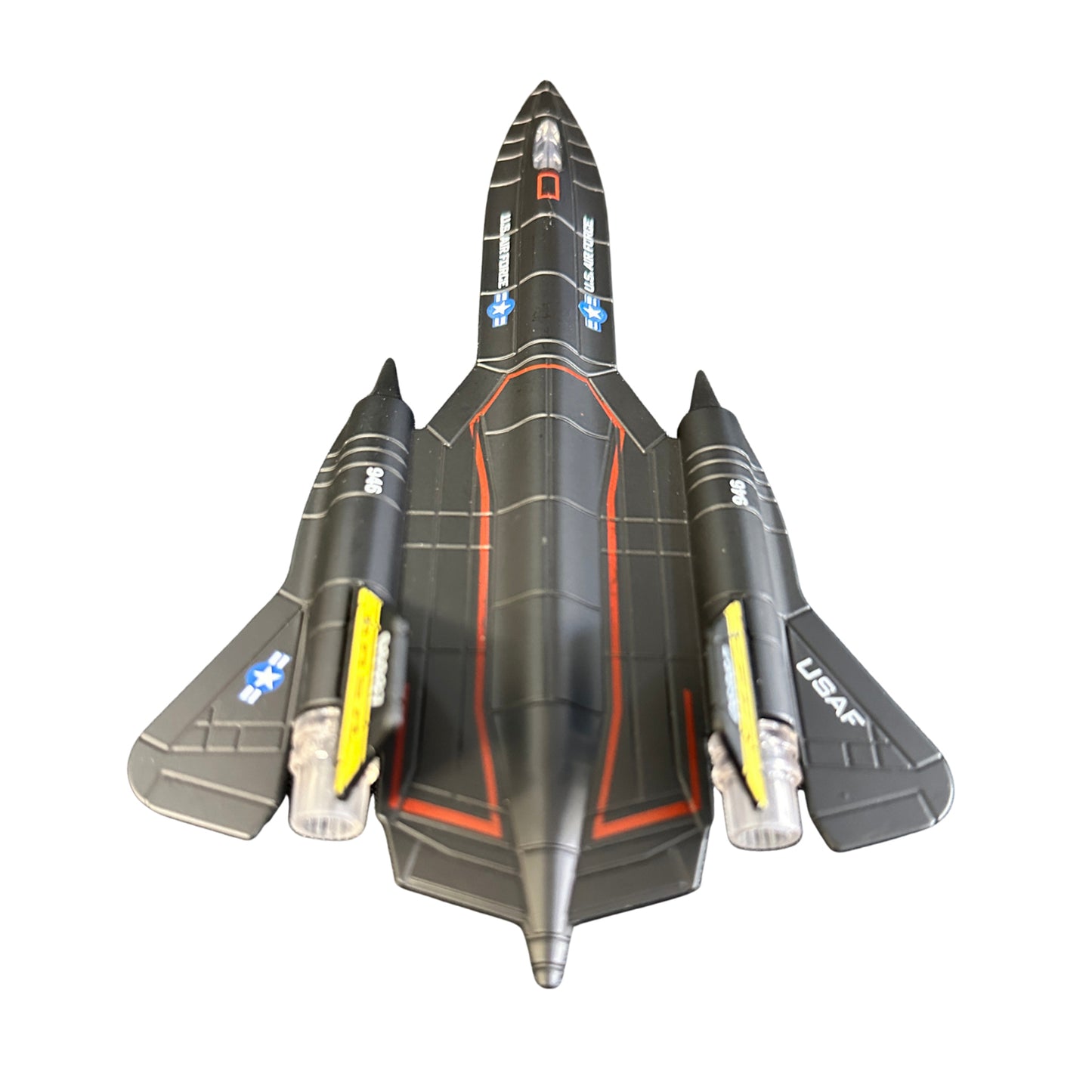 8.5" SR-71 Blackbird Die-Cast Jet – Pull Back Fighter (Display Assortment) MSBLKB