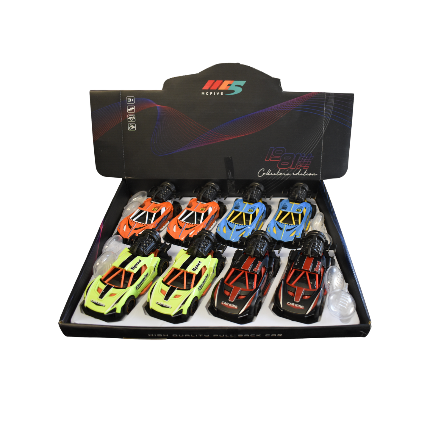 5” Vapor Light-Up Sports Car – Assorted Colors w/ Counter Display (8pc) MSVPRC