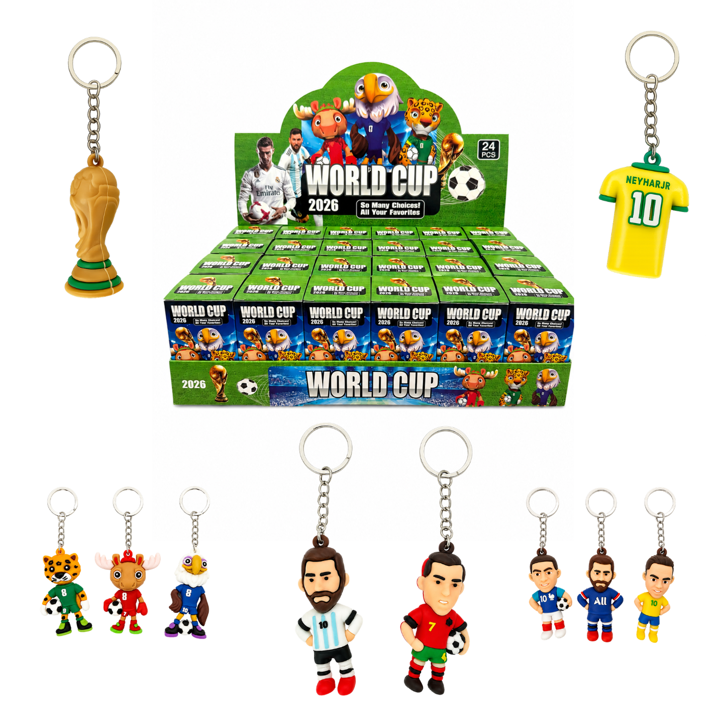World Cup Surprise Keychain Collection – 24 Piece Display MSWC1